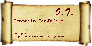 Ornstein Terézia névjegykártya